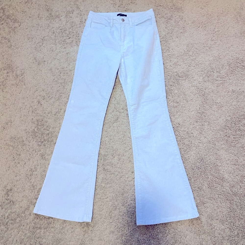 forever 21 corduroy flare pant - powder blue